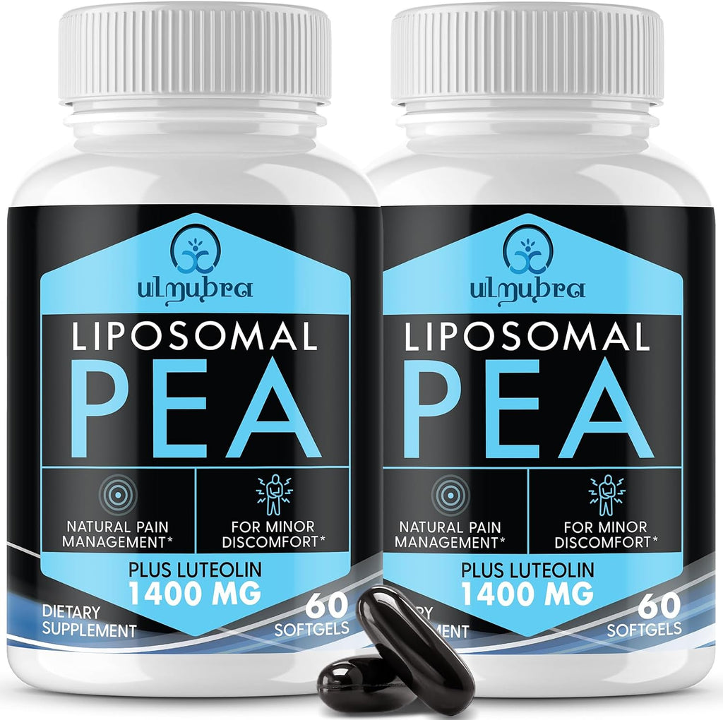 Ulmubra Palmitoiletanolamida Liposomal 1300 mg + Luteolina 100 mg, 60 Cápsulas Blandas