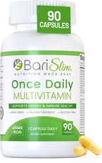 BariSlim Multivitamínico Bariátrico Una Vez al Día con 45 mg de Hierro - 90 Días
