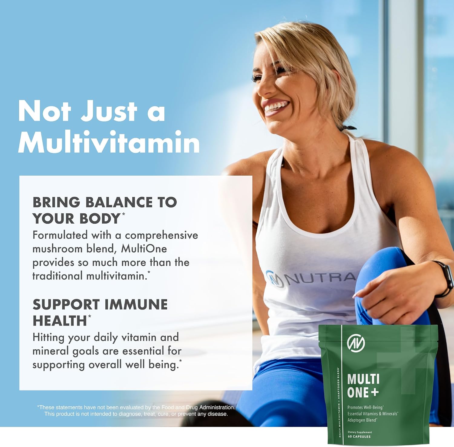 MultiOne Multivitamínico Diario para Hombres y Mujeres - 60 Cápsulas