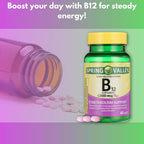 Vitamina B12 1000 mcg - Comprimidos de Liberación Gradual, 60 Comprimidos