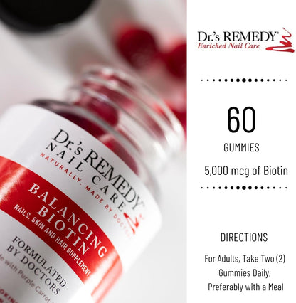 Dr.'s Remedy Biotina Gominolas para Cabello, – La biotina contribuye al mantenimiento de las membranas mucosas en – Image 5