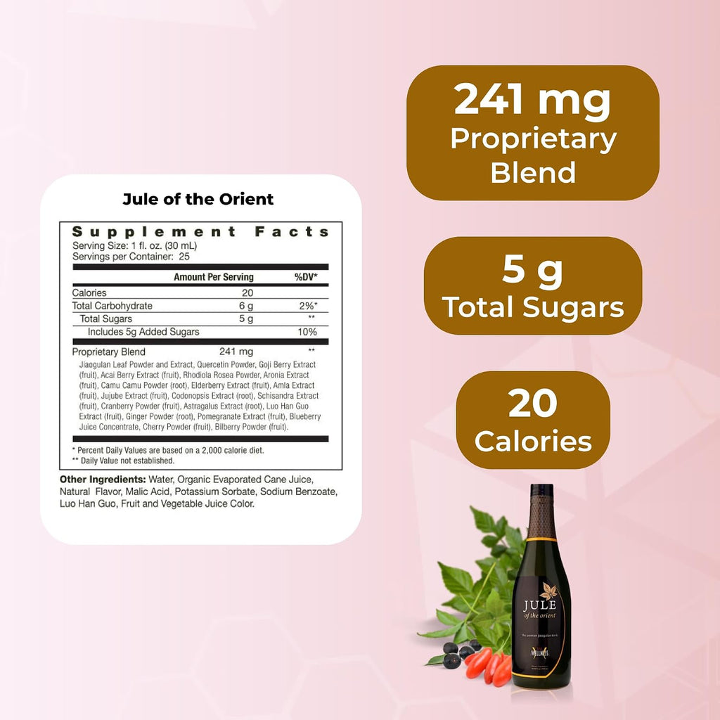 Youngevity Jule of the Orient® Organic SuperJuice con 15+ Superalimentos - Tónico de Frutas y Verduras con Adaptógenos, Fitonutrientes y Antioxidantes (25.35 fl oz)