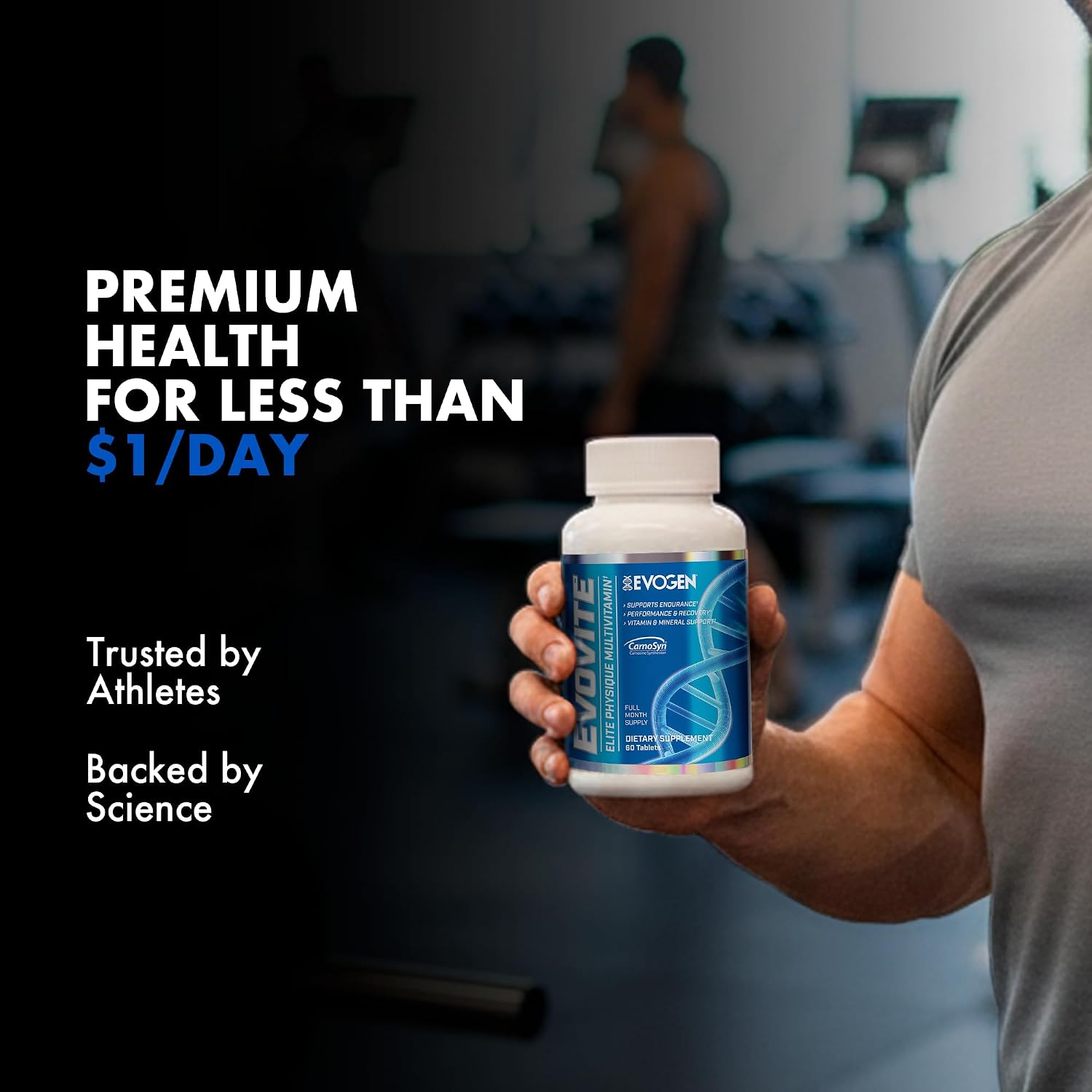Evogen Evovite - Multivitamínico Avanzado para Hombres y Mujeres | Fórmula para Resistencia, Recuperación y Salud Articular | 30 Dosis