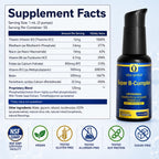 Cellqueue Complejo B Metilado Liposomal - Fórmula Activa de Vitaminas B con Metil B12, Folato, TMG y Cardo Mariano, Apoya la Energía, el Estado de Ánimo, la Cognición, el Sistema Nervioso y la Función Hepática, 50 ml