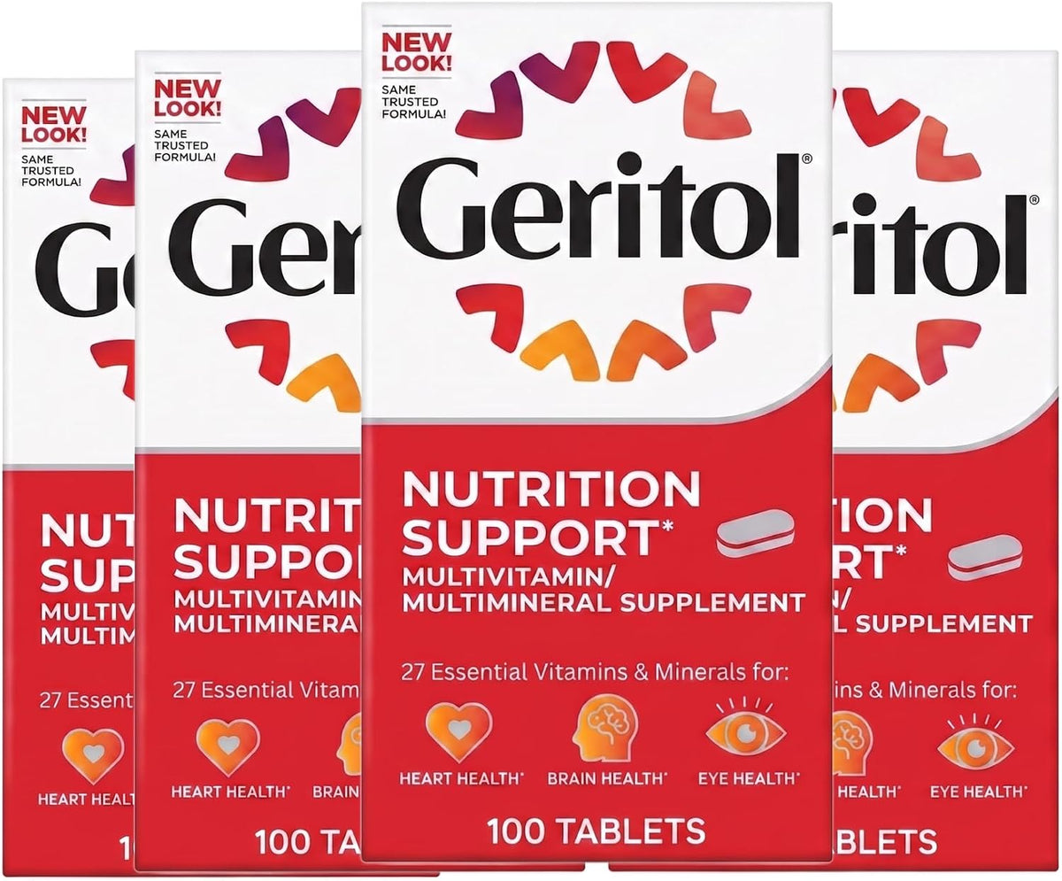 Geritol Complete Tablets, 100 Comprimidos (Pack de 4) – Image 1