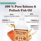 Natural Dog Company Aceite de Salmón para Perros - Omega 3 - 1,9 L