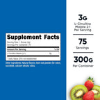 Nutricost L-Citrulina Malato 2:1 (300 g) (Sabor Strawberry Kiwi)