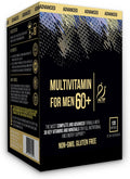 Actif Multivitamínico para Hombres Mayores de 60 Años con 30 Vitaminas y Hierbas Orgánicas, No Transgénico, 120 Comprimidos