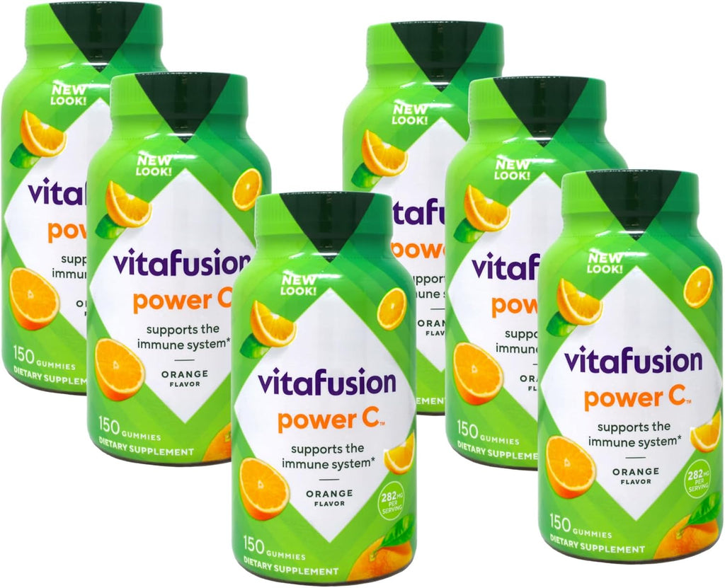 VitaFusion Power C Gominolas de Vitamina C, 150 uds (Pack de 6)
