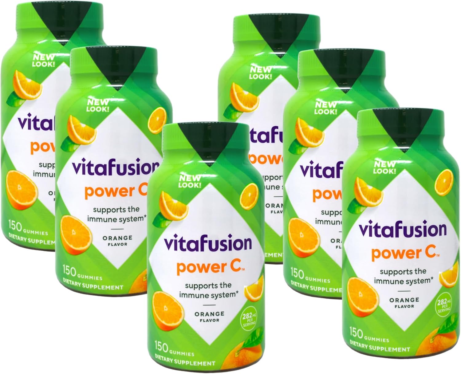 VitaFusion Power C Gominolas de Vitamina C, 150 uds (Pack de 6)