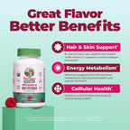 MaryRuth's Multivitamin Gominolas para Mujeres a partir de 14 Años | Apoyo Inmunológico | Salud de Piel y Cabello | Salud Reproductiva | Vitamina A C D E B6 B12 Biotina Zinc Yodo | Orgánico | Vegano | No GMO | 60 Unidades