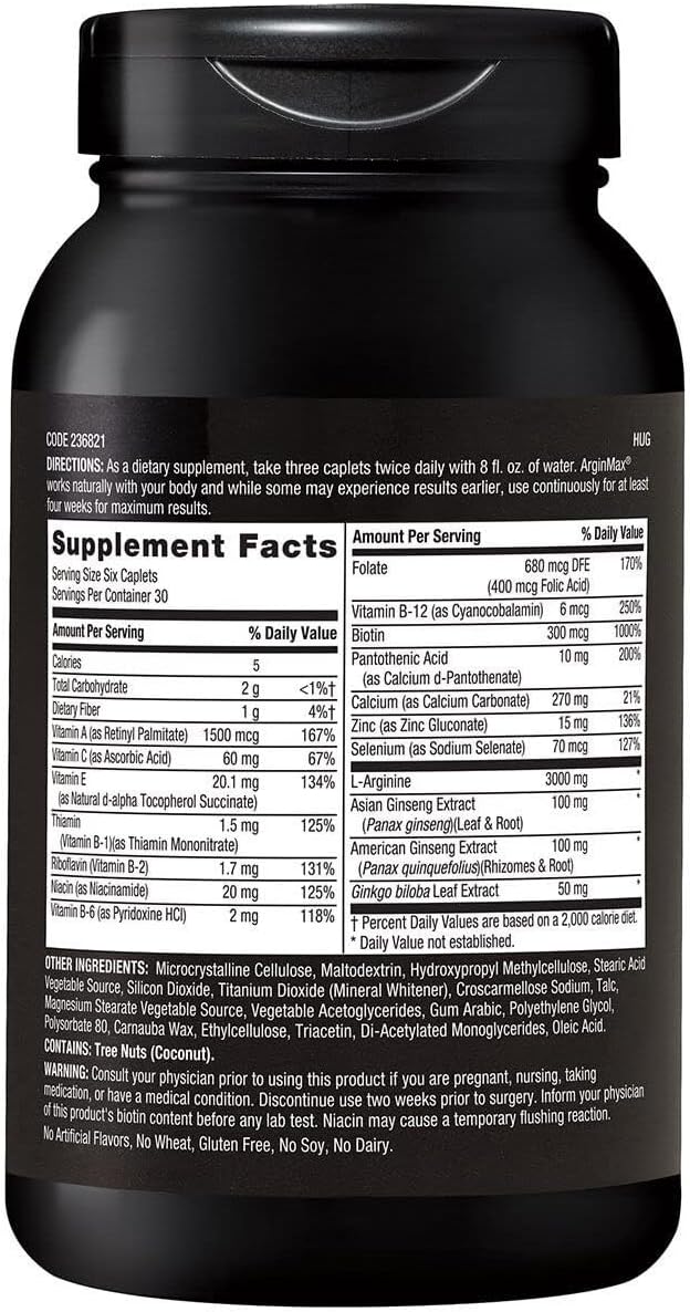 GNC Men's Arginmax - 180 Comprimidos