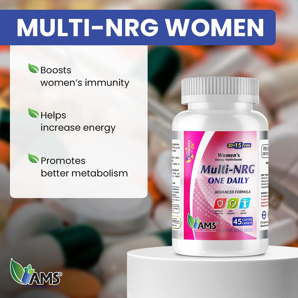 America Medic & Science Multivitaminas para Mujeres Multi-NRG - 45 Comprimidos Recubiertos