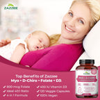 Myo & D-Chiro Inositol 40:1 con Vitamina D3 y Folato - 120 Cápsulas Veganas