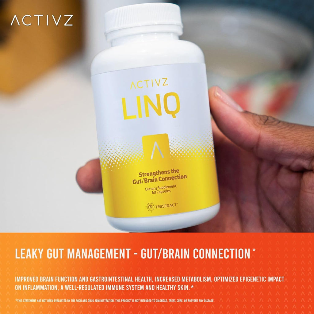 ACTIVZ LINQ - Fórmula Epigenética Avanzada para Función Cerebral, Salud Intestinal, Piel Radiante y Apoyo Inmunológico - 60 Cápsulas