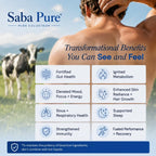 Saba Pure Colostrum & Biotin Complex – Sin sabor, 60 dosis