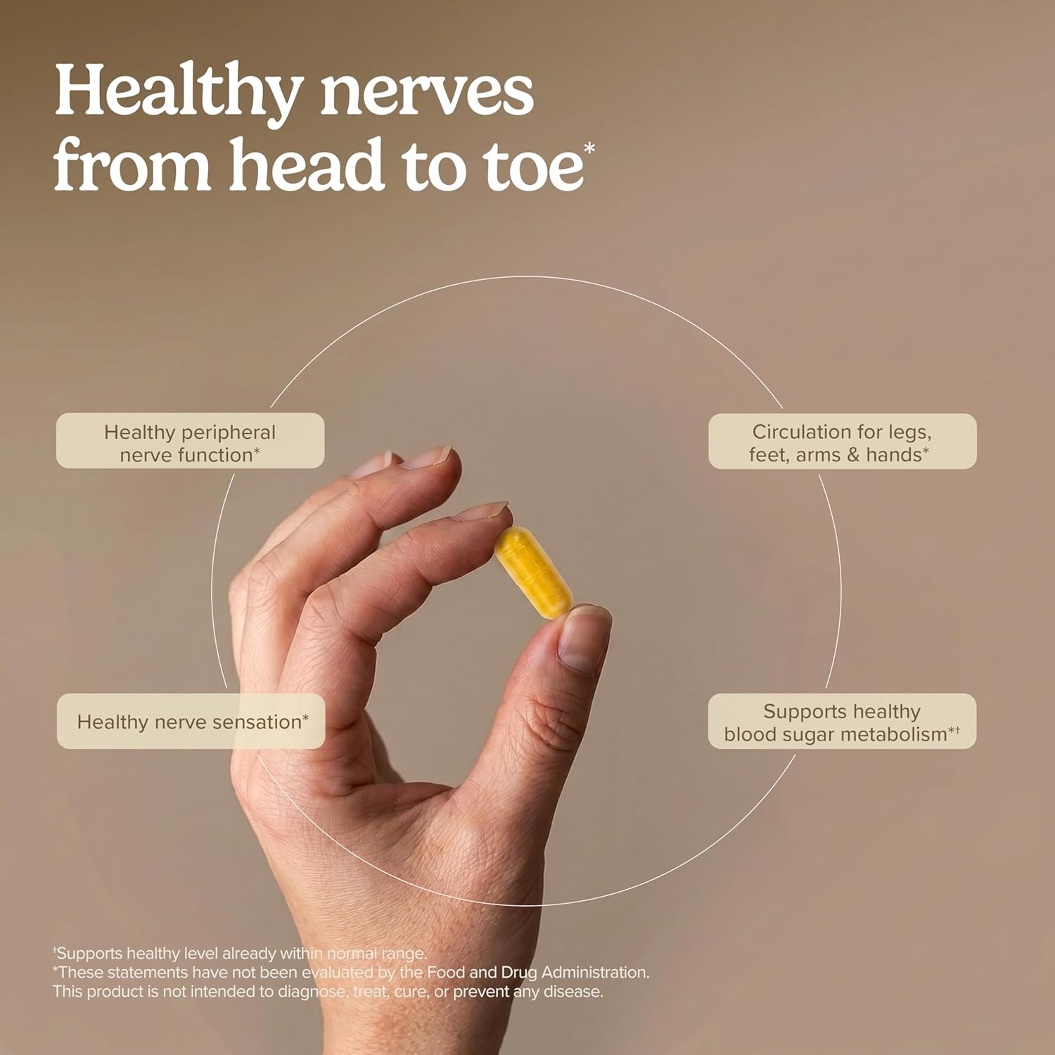 Terry Naturally Healthy Feet & Nerves - Apoyo para nervios y circulación - 60 cápsulas (Paquete de 2)