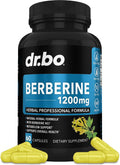 Berberina 1200mg Cápsulas - Suplemento de Berberina HCL - Apoyo Metabólico Saludable - 60 Comprimidos