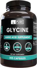 PURE ORIGINAL INGREDIENTS Glicina (365 Cápsulas) - Sin Magnesio, Sin Rellenos, Siempre Puro
