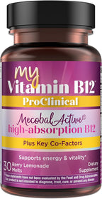 Purity Products MyVitamin B-12 ProClinical Melt - Metilcobalamina B12 1000 mcg con D3 y Biotina - 30 Comprimidos