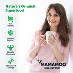 MamaMoo™ Calostro Bovino en Polvo >50% IgG, Pasto Criado, Verificado No GMO, Salud Intestinal, Inmunidad, Piel y Cabello (120 Cápsulas)