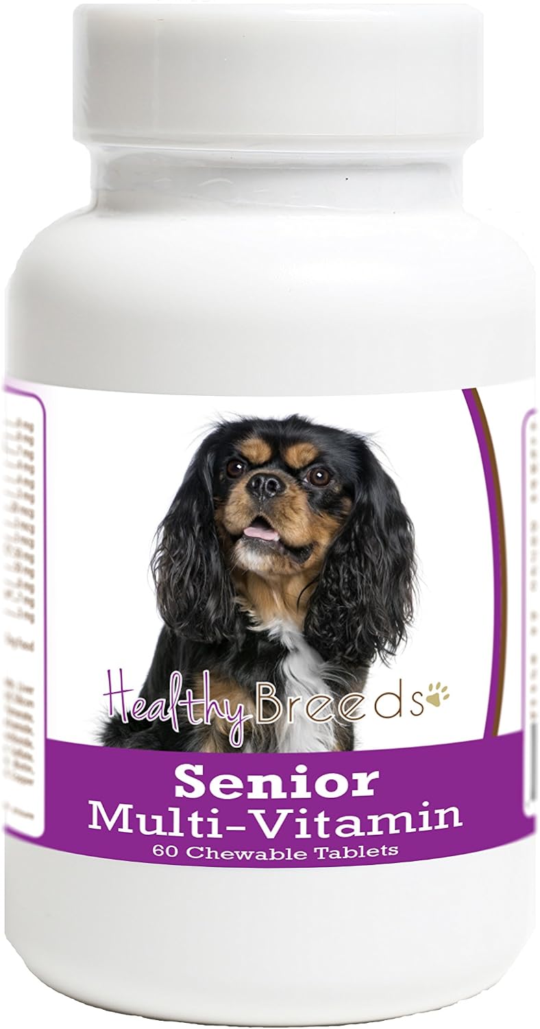 Healthy Breeds Multivitamínico para Perros Senior Cavalier King Charles Spaniel - 60 Comprimidos Masticables