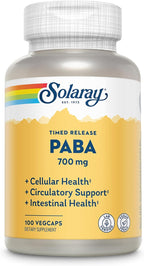 Solaray PABA 700 mg, 100 Cápsulas
