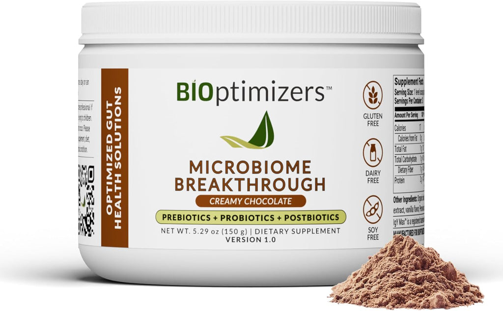 Microbiome Breakthrough® Polvo de Apoyo Digestivo – Vainilla Vegetariana – 30 Dosis