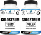 American Standard Supplements Calostro Bovino en Cápsulas - 1000mg por Dosis, 60 Cápsulas, Estandarizado al 25% de Inmunoglobulinas (IgG)