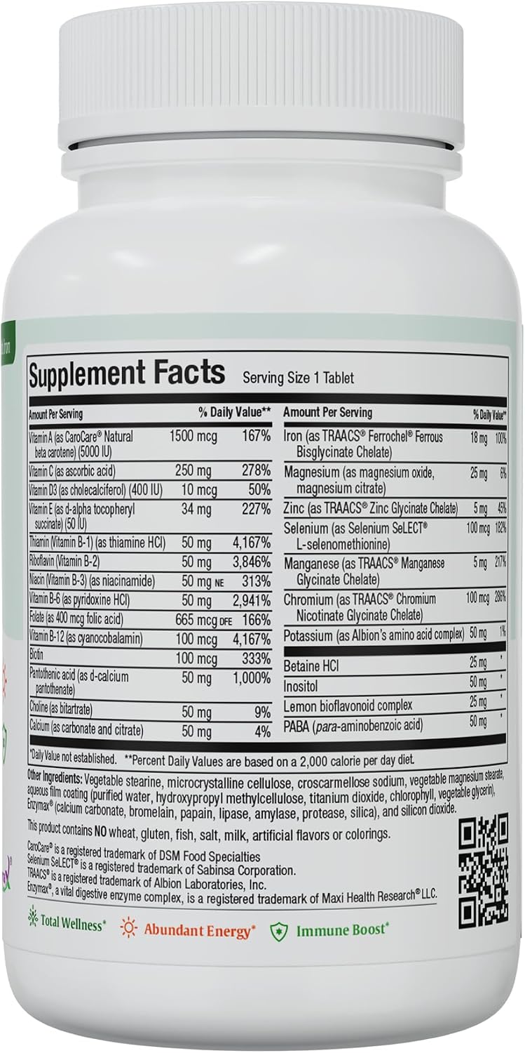Maxivite Complete Multivitamínico con Hierro – 90 Comprimidos