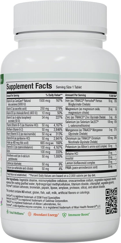 Maxivite Complete Multivitamínico con Hierro – Sistema inmunitario: La vitamina C y el zinc contribuyen al – Image 2