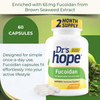 Fucoidán 65mg con Extracto de Alga Parda – 60 Cápsulas