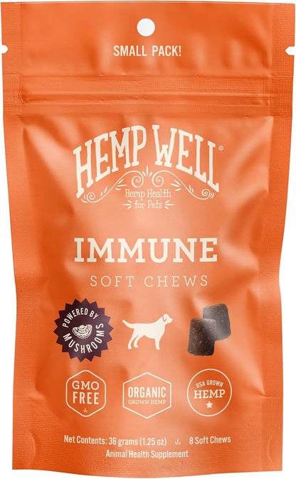 Hemp Well Snacks Blandos de Apoyo Inmunológico para Perros – Salud Intestinal (8 unidades) – Image 1