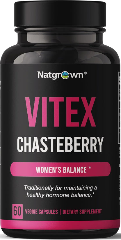 Natgrown Vitex Chasteberry 1.000 mg - 60 Cápsulas – Image 1