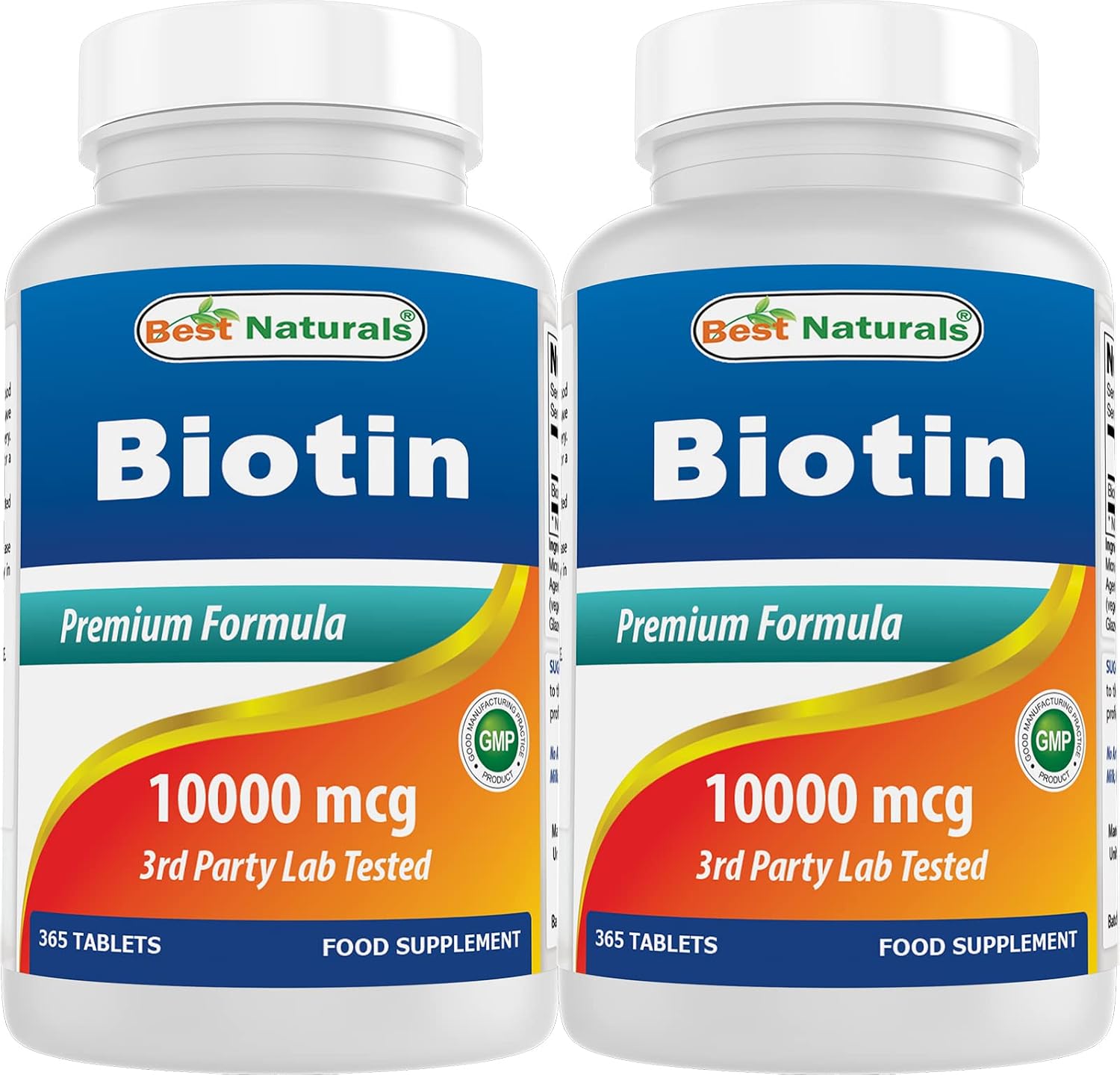 Best Naturals Biotina (Vitamina B7), 10.000 mcg, 365 comprimidos