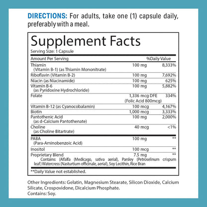 Vitamin World B-Complex 100 - 200 Cápsulas de Liberación Rápida – Image 2