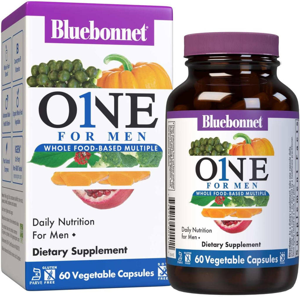 Bluebonnet Nutrition One for Men Multivitamínico Completo - 30 Cápsulas Vegetales