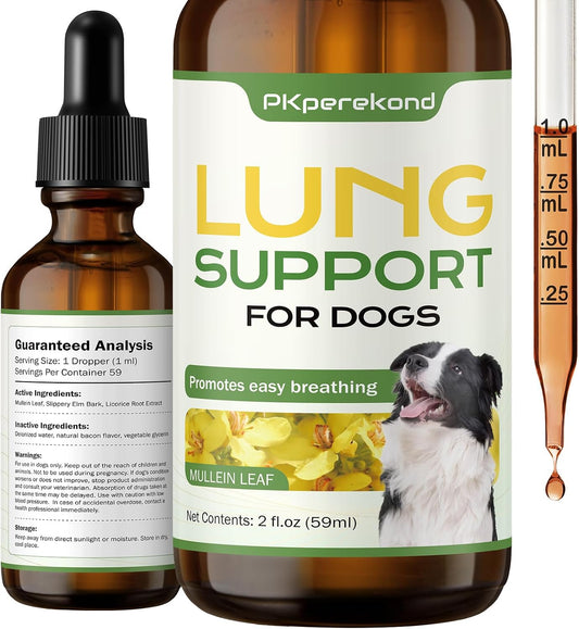 Apoyo Pulmonar para Perros - Complemento Herbario para la Salud Respiratoria