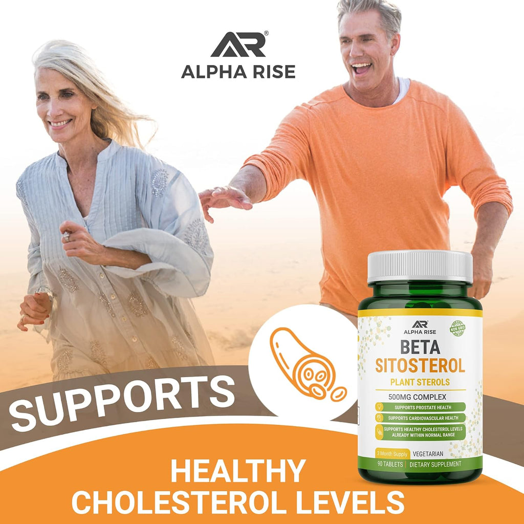 Beta Sitosterol 500 mg - 90 Comprimidos - No Transgénico - Salud Prostática y Colesterol
