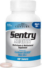 21st Century Sentry Senior Hombres 50 Plus Tabletas, 100 unidades