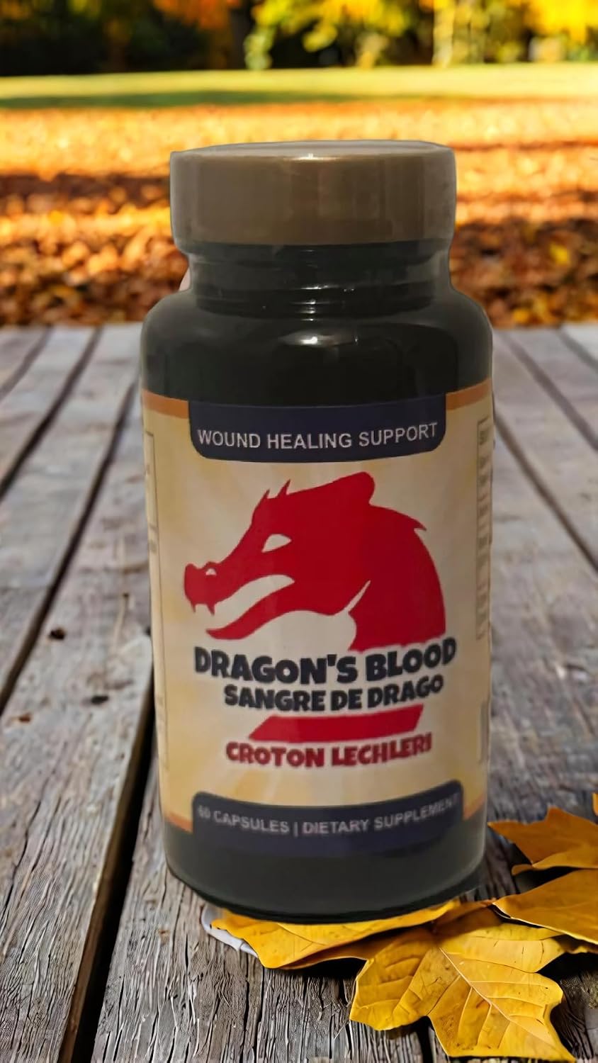 Dragon's Blood Resin Extract Croton Lechleri Sangre de Drago 500mg 60 Cápsulas