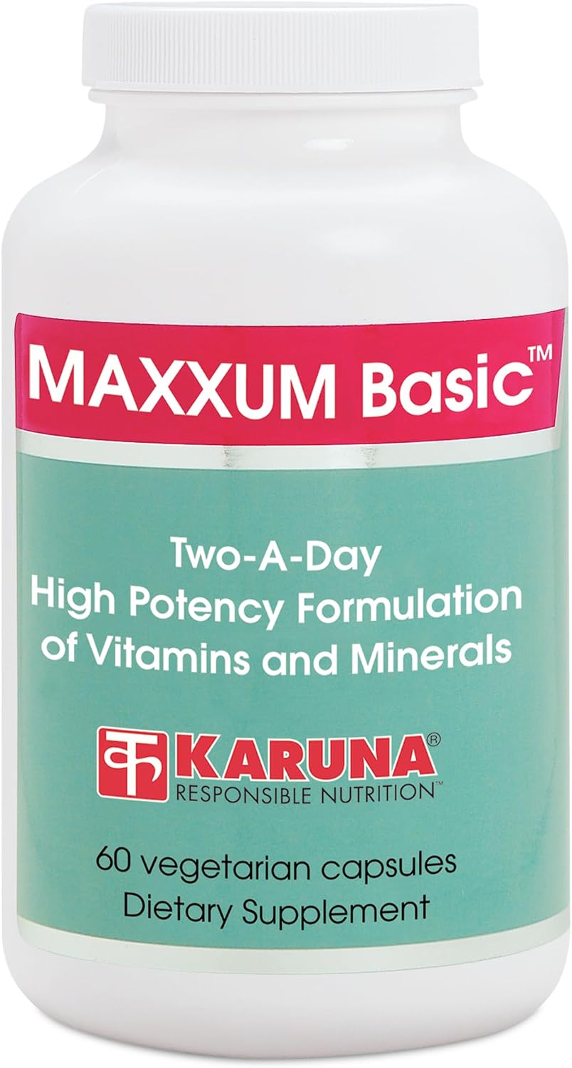 Karuna MAXXUM Basic - Complejo Multivitamínico y Mineral, 60 Cápsulas Vegetarianas