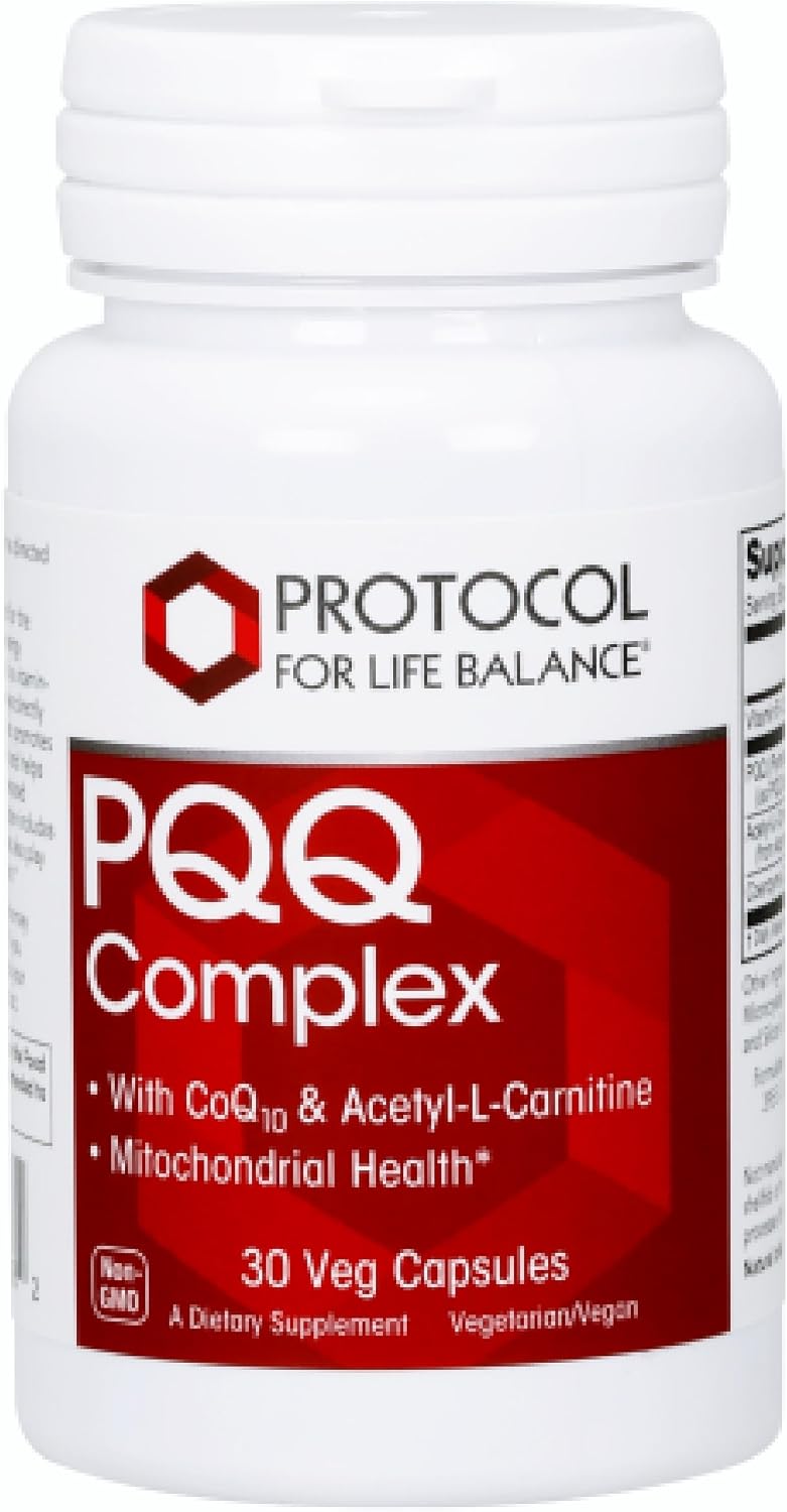 PROTOCOL FOR LIFE BALANCE PQQ Complex - Con CoQ10, L-Carnitina y Vitamina B - 30 Cápsulas Veganas