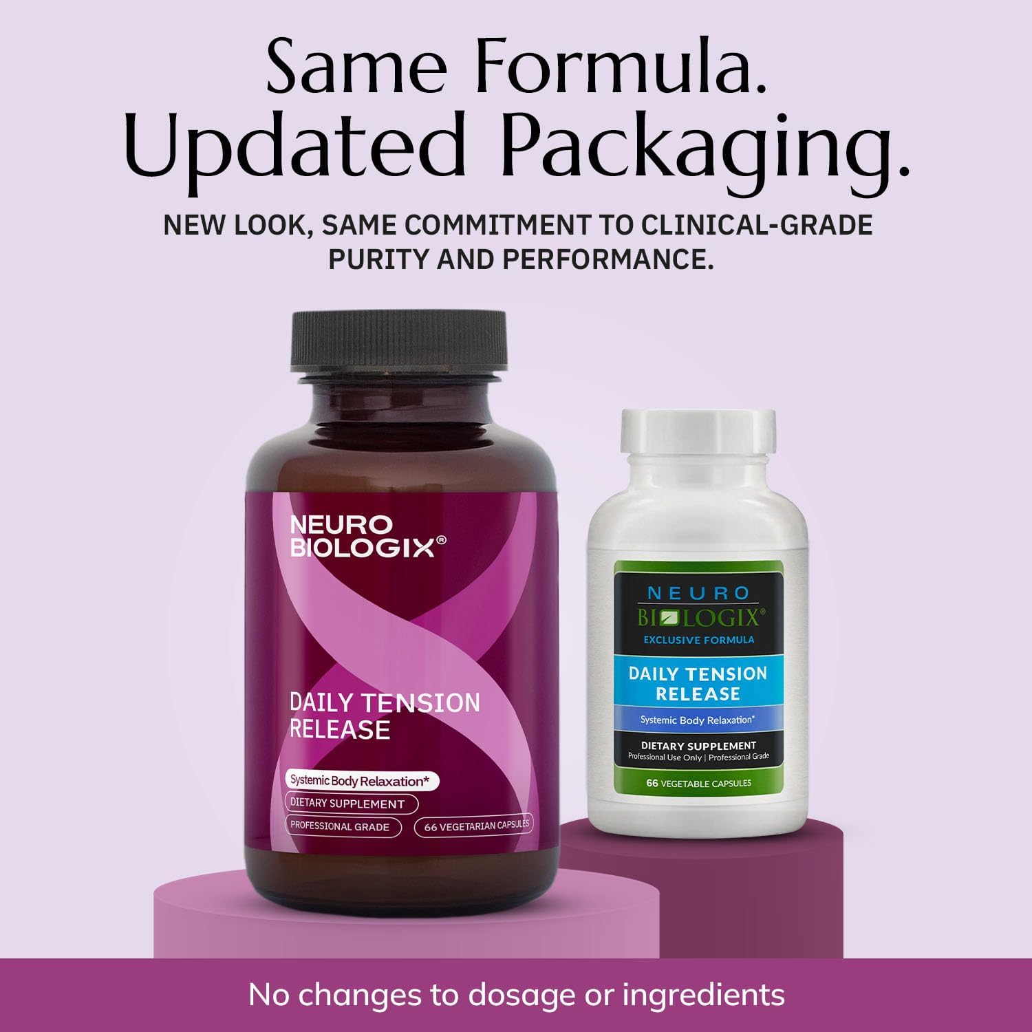 Neurobiologix Daily Tension Release - Suplemento Herbal con Valeriana y Vitamina C, 120 Cápsulas