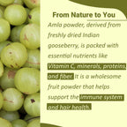Mi Nature Amla Powder - Polvo de Amla (Grosella India) 454 g - Vitamina C - No OGM - Vegano - Sin Gluten - Hecho en India