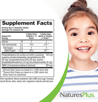 NaturesPlus Pedi-Active – 120 Comprimidos – Sabor natural a bayas mixtas: Endulzado con xilitol y estevia, sin – Image 4