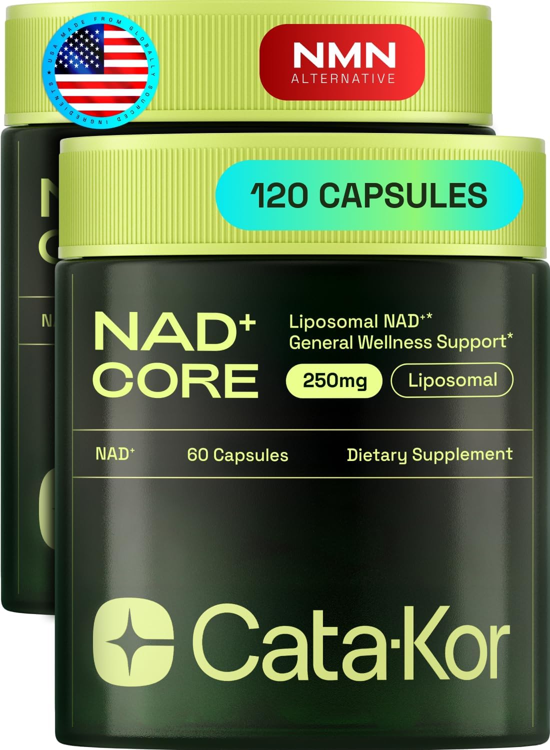 Cata-Kor NAD CORE – Suplemento Liposomal de NAD+ (120 Cápsulas, 60 Días)