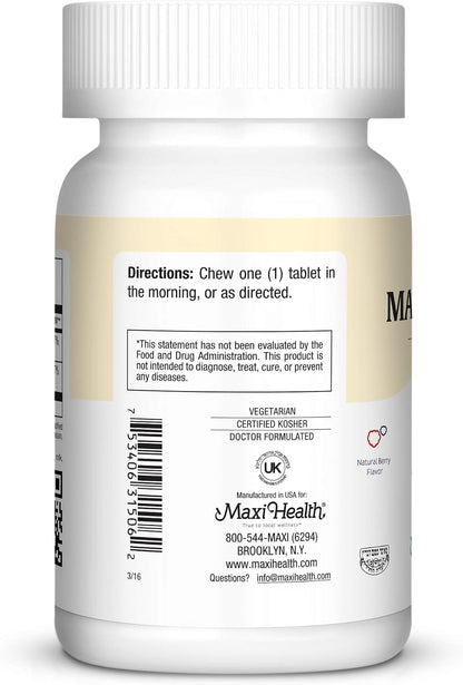 Maxi Health Vitamina B12 5000 mcg – Formación de glóbulos rojos: Favorece la formación normal de glóbulos rojos, – Image 3