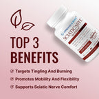 Approved Science Sciaticasyl - Apoyo para el nervio ciático con vitaminas B, magnesio, ALA y BioPerine - 360 cápsulas veganas