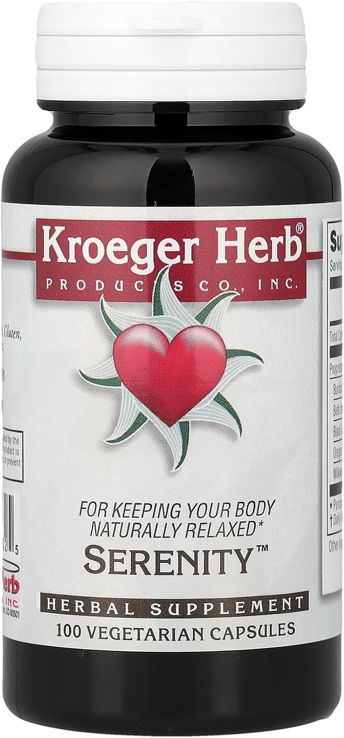 Kroeger Herb Serenity Cápsulas Vegetarianas, 100 Unidades
